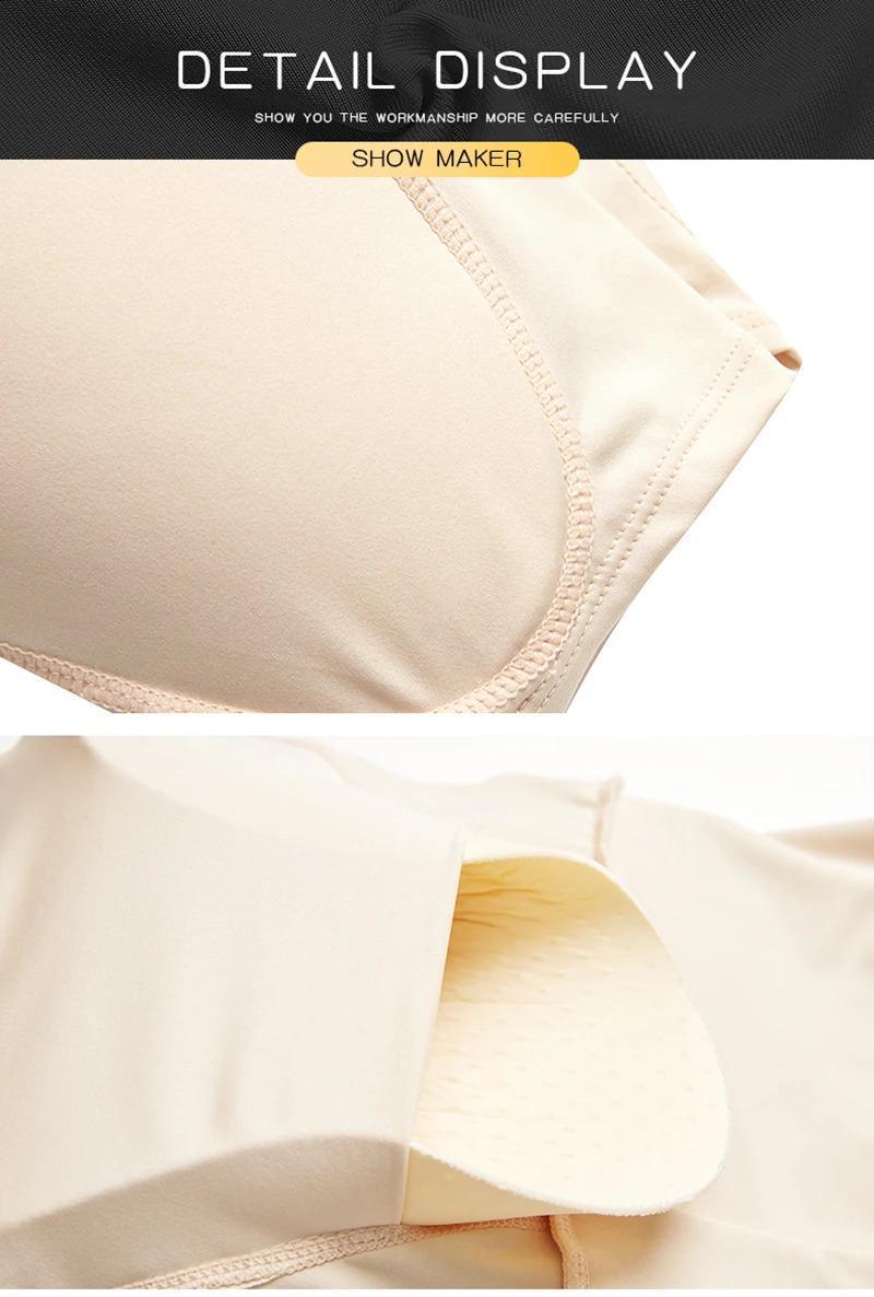 Women Padded Seamless Butt Lifter Panties Boy Shorts High Waist Underbriefs Sexy Buttocks Corset Tummy Cotrol Booty Lift