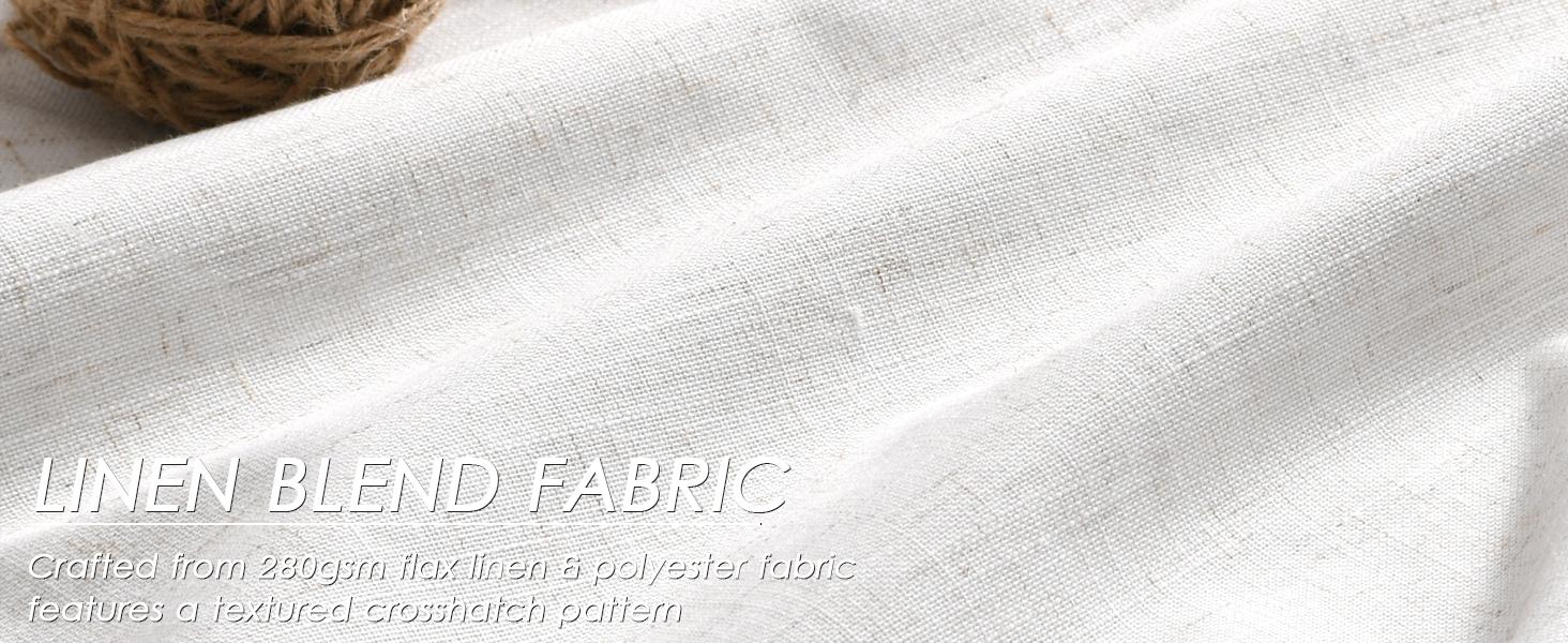 Cream 100% Blackout Linen Curtains 84 Inch Length 2 Panels Set for Bedroom Back Tab Cortinas Para Sala Black Out Curtain for Living Room Modern Farmhouse Decor Natural Ivory Drapes 52x84