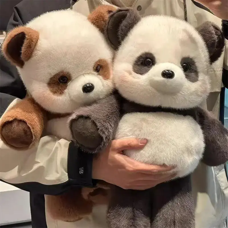 Lifelike Kawaii Raccoon Panda Stuffed Animal Plush Pillow Plush Toy Stuffed Fluffy Christmas Gift Decoration Dolls Adult Gift