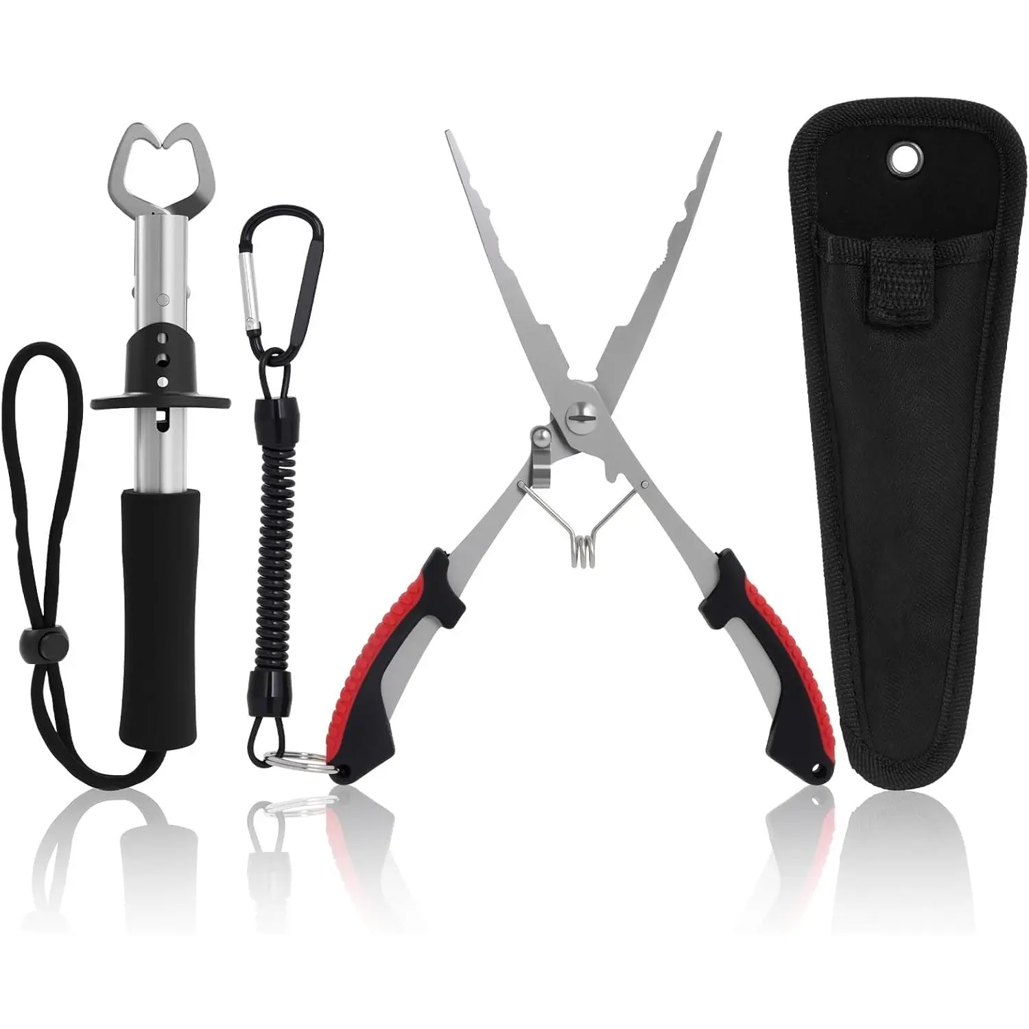 Fishing Tool Set,Fish Lip Gripper Pliers and Fishing Pliers | Upgraded Multi-Function Fishing Pliers, For Fly Fishing, Ice Fishing, For Fishing Enthusiasts