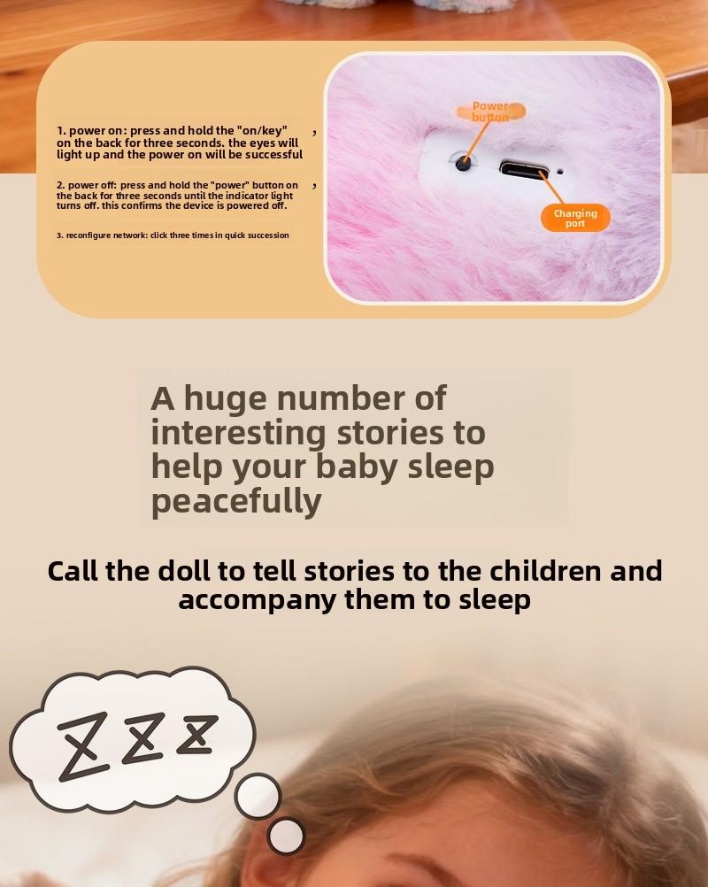 AI Smart Interactive Plush Toy,Talking Doll,eyes light up AI Robot, Kids Gift, Electronic Pet Companion for Children,Stuffed Toys,Robot toy, Interactive toy,