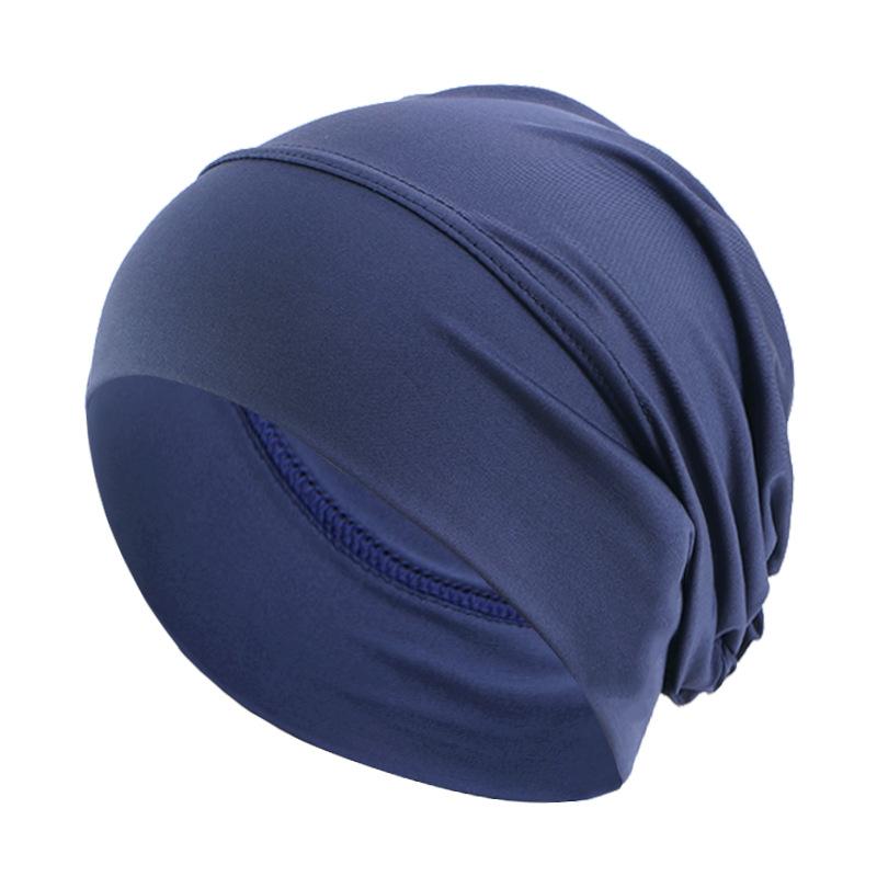 Muslim Elastic Turban Hat, Inner Cap, Chemo Cap, Hair Protection Bonnet