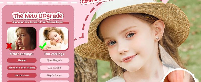 CASSIECA 24Pairs Hypoallergenic Earrings for Girls Women  Screw Back Earring Cute  Earrings 4mm Tiny Screwback Flat Back Stud Earring