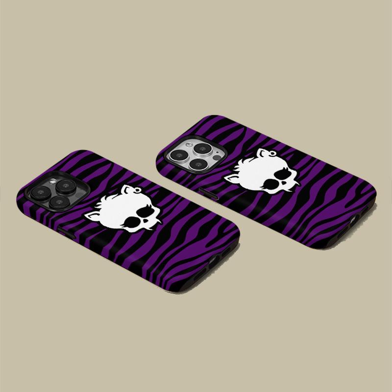 Compatible with iPhone 17 Pro Max Case Tortoise Shell Phone Case for Women Girl Shockproof TPU and Hard PC Protective Cove-Skull with Leopard Pattern