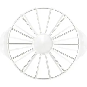 Cake Portion Cutter, Cake Divider Cheesecake Slicer for Even Slices Double-Sided 14 or 16 Slices, White