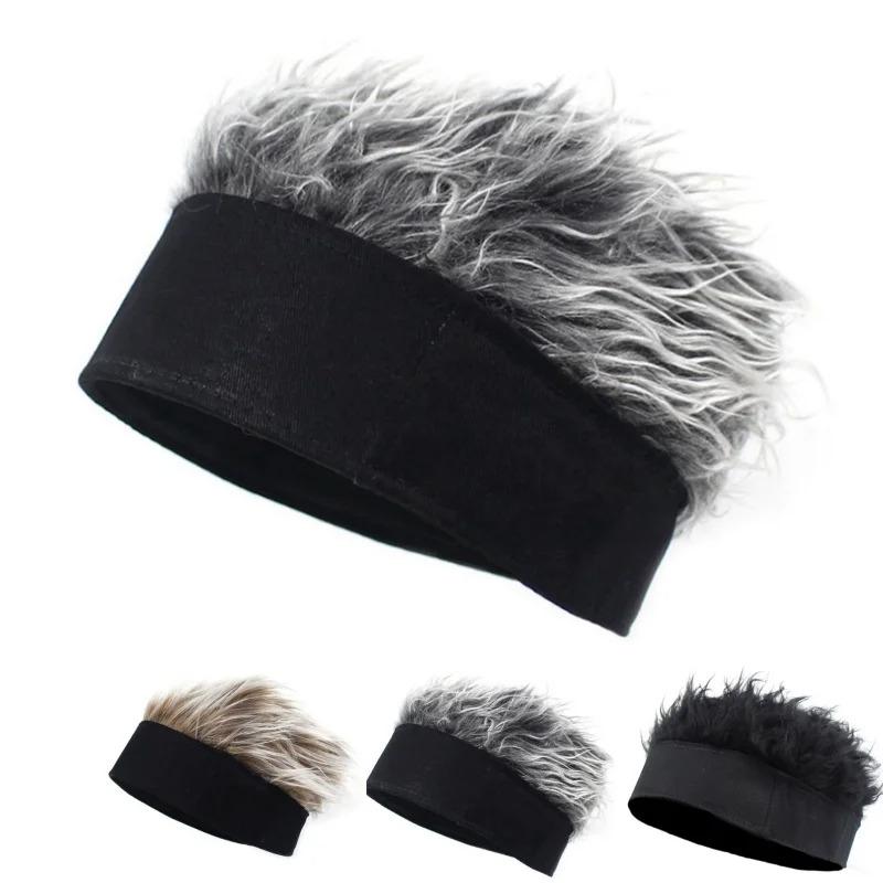 Unisex Beanie Wig Hat Synthetic Short Hair Caps Hip Hop Beanie Hat Spiked Fake Hair Hat Wigs Short Melon Headband Prop Headwear Unisex Beanie Wig Hat Synthetic Short Hair Caps Hip Hop Beanie Hat Spiked Fake Hair Hat Wigs Short Melon Headband Prop Headwear