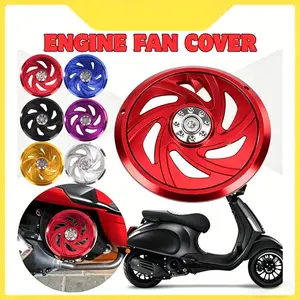 Cnc Aluminum Motorcycle Fan Cover, Universal Engine Protector, Temperature Regulator Accessory, Durable & Lightweight Design