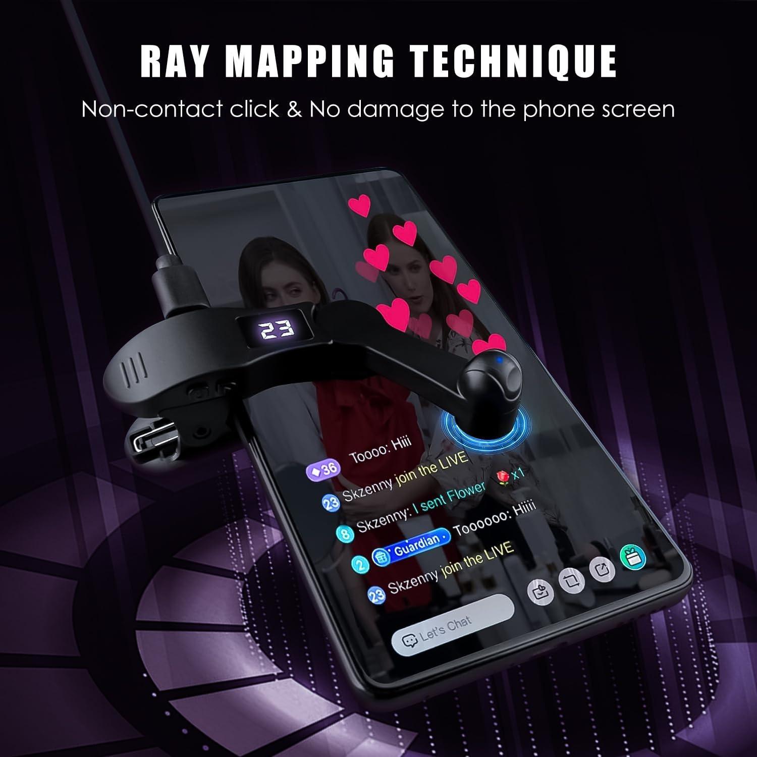 Smartphone Auto Clicker, 1 Count Phone Screen Fast Clicker for iPhone iPad Apps, Fast Click Simulation Finger Continuous Click for Game