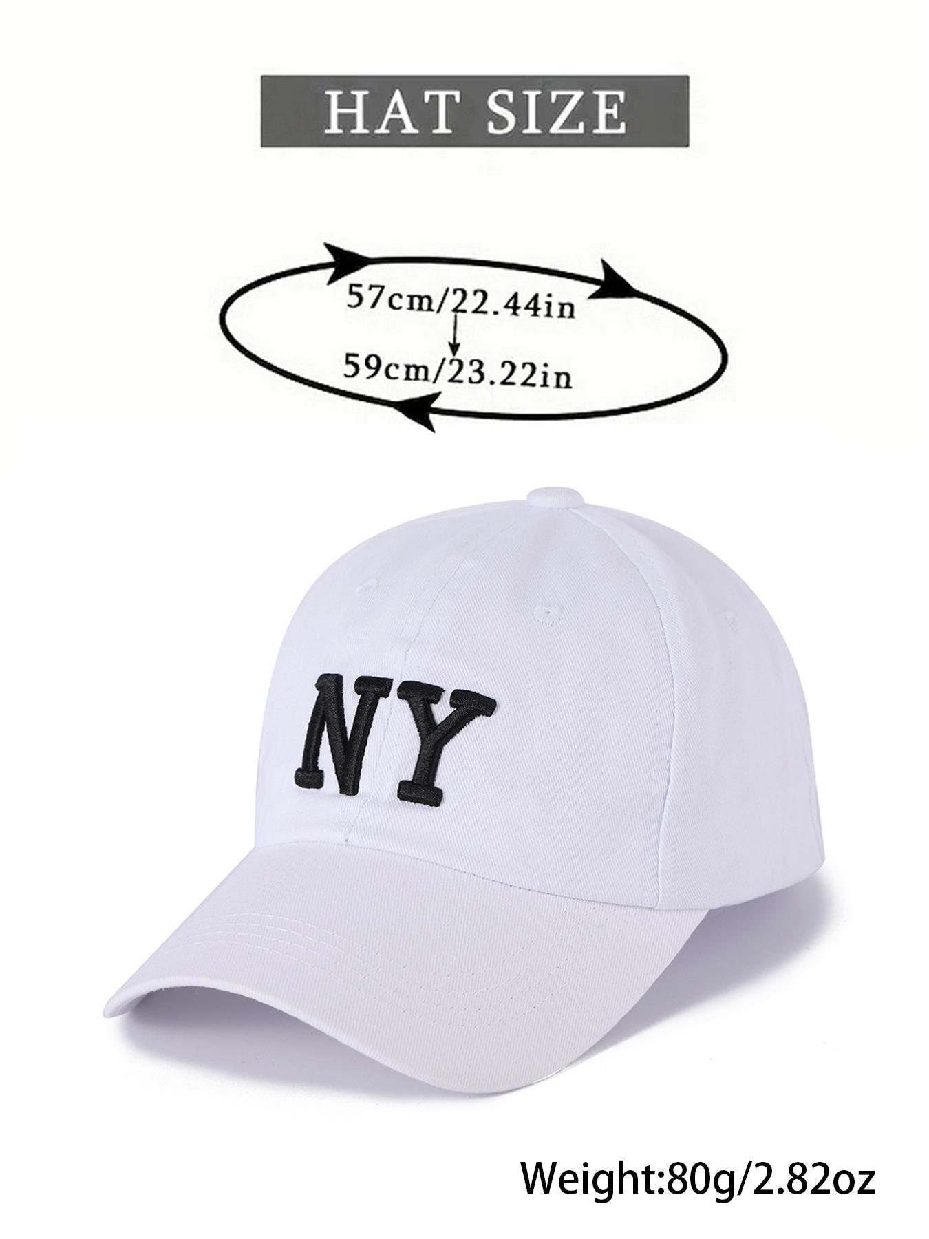 2026 New Embroidered NY  Baseball Cap, Adjustable Outdoor Sun Hat, Casual Fitted Design, All Seasons, Ideal for Travel & Beach, Men Women Y2K Style