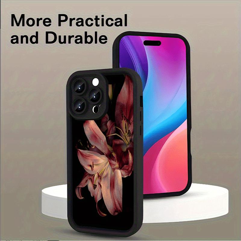 Phone case:  Lily Pattern TPU Case for iPhone17 16 PRO MAX,15 iPhone 14/13 Pro Max/12/11/X/XR/XS MAX, Plus Durable Four-Corner Shockproof Full Coverage High Aesthetic