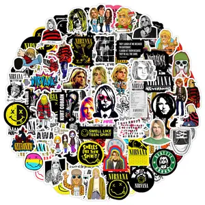 125 Pieces Classic Grunge Rock Music Stickers Fashion Stationery Art Decor Decals