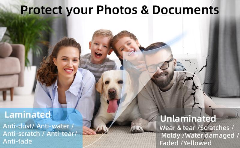 A3 Laminator with 20 Laminating Sheets,​ Built-in Trimmer​, Corner Rounder​, Fast Warm-up , Never Jam Technology, 7-in-1 Portable Laminators for Photos/Docs/Cards, 13 Inch Cold and Thermal Lamination Suitable for Family, Office and School