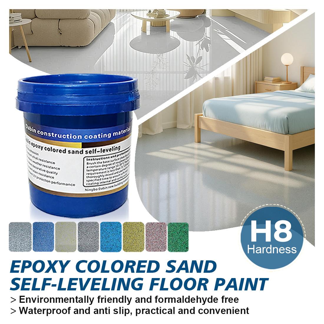 Self-application Epoxy Sand Floor Paint that dries quickly, is safe and durable