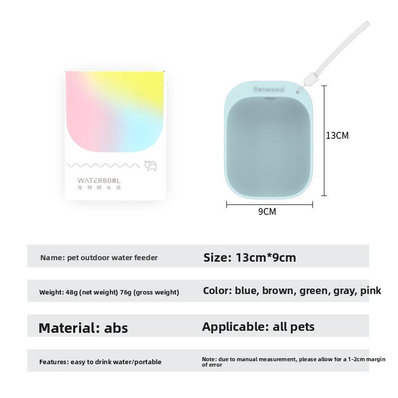 Pet going out water cup dog drinking water multi-functional water feeder portable pet supplies