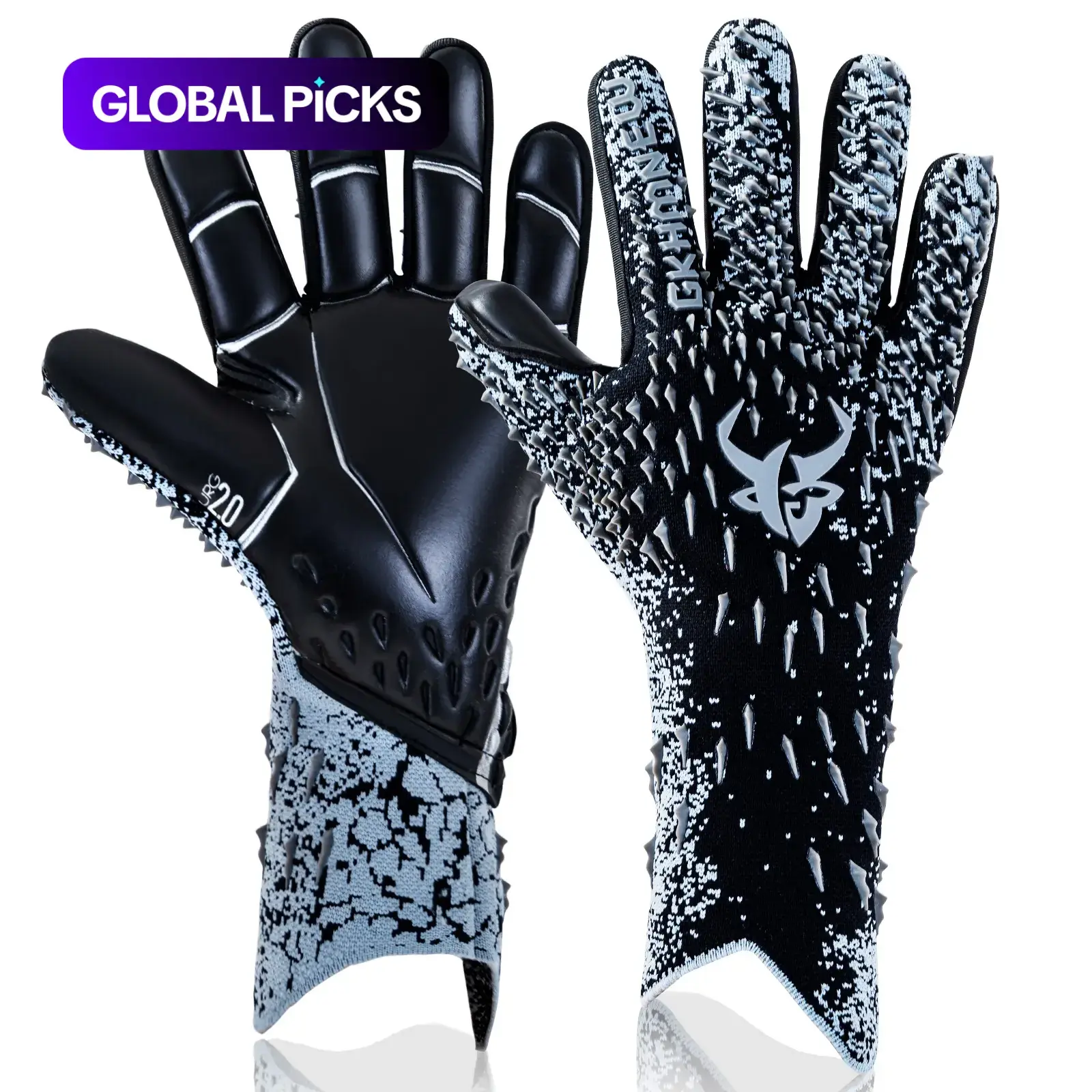 Strong-Grip Breathable Goalkeeper Gloves, High-Performance 4 mm Latex Soccer Goalie Gloves for Kids, Youth and Adults, Soccer Gear, Football Equipment and Accessories #GLOBAL PICKS
