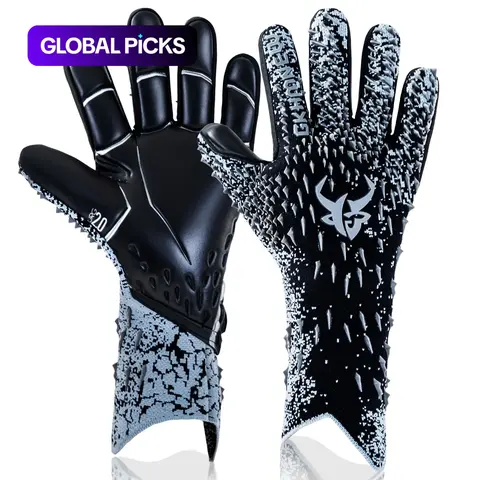 Strong-Grip Breathable Goalkeeper Gloves, High-Performance 4 mm Latex Soccer Goalkeeping Gloves, Soccer Goalie Gloves for Kids, Youth and Adults, Football Equipment and Accessories #GLOBAL PICKS