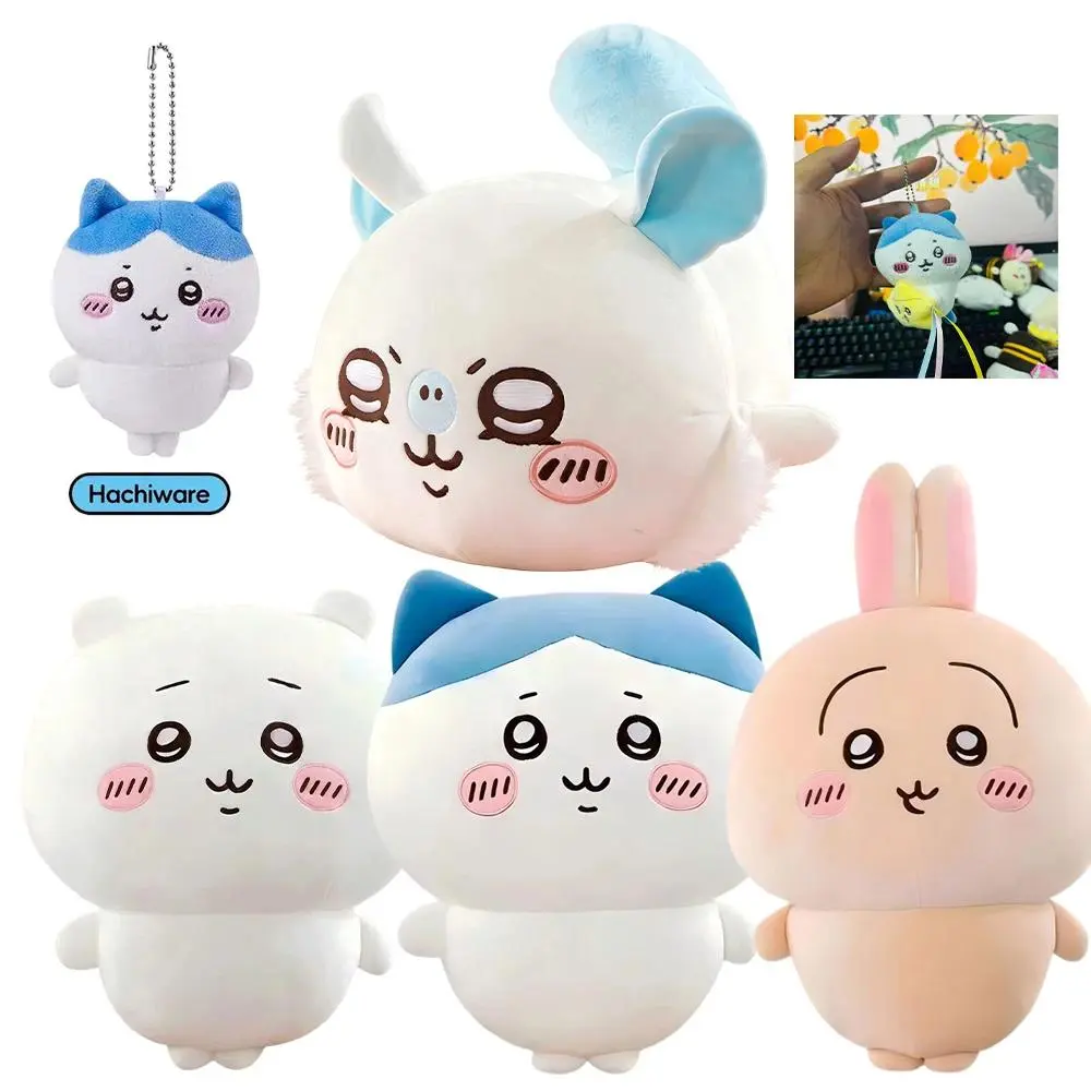jiyi Series Long Doll Plush Cartoon Hachiware Soft Pillow Cute Plush Doll Ornament Anime Plush Gift Home Decoration.