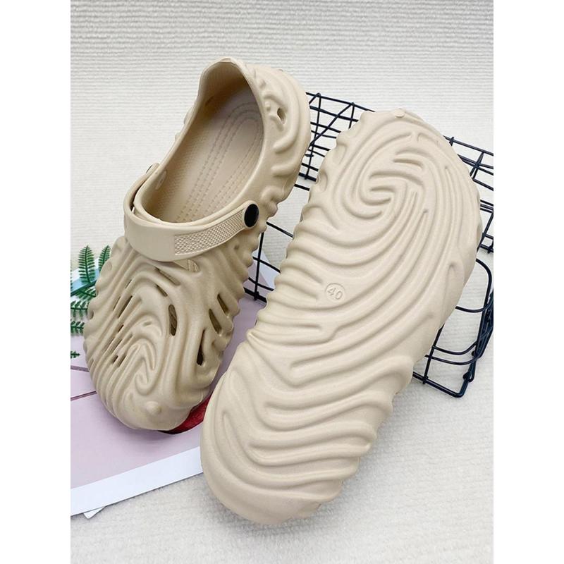 (New)Women's Textured Design Clogs, Casual Comfortable Breathable Clogs for Beach, Fashionable Shoes for Indoor & Outdoor Wear(Gift)11