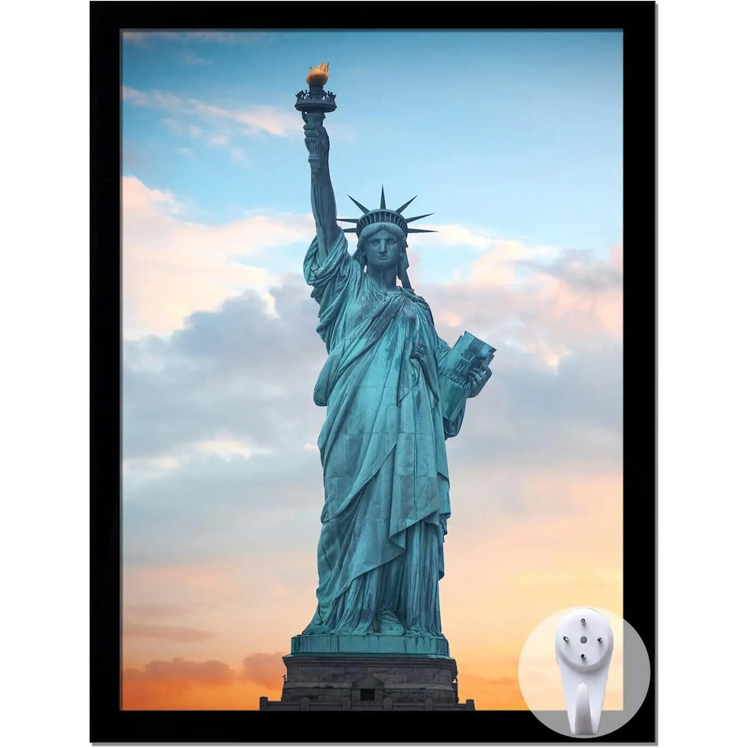 9x12 Picture Frame for 9by12 Poster Photo Canvas Certificate Black High Transparent Photo Frame Wall Desktop Horizontal Vertical 9 x 12