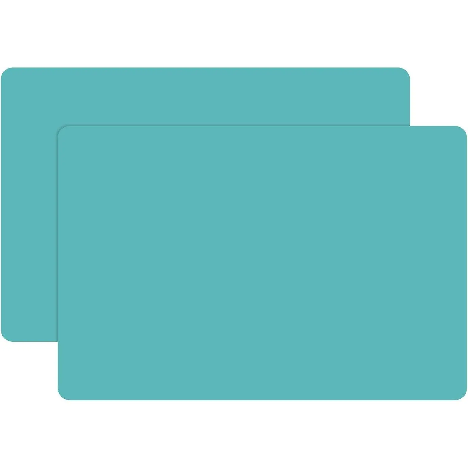 Extra Large Silicone Mat 23.6 x 15.7 inches, Silicone Crafts Sheets, Jewelry Casting Molds Mat, Desktop Protector, Placemat Pad, Nonstick Nonskid Durable, Set of 2, Black Green