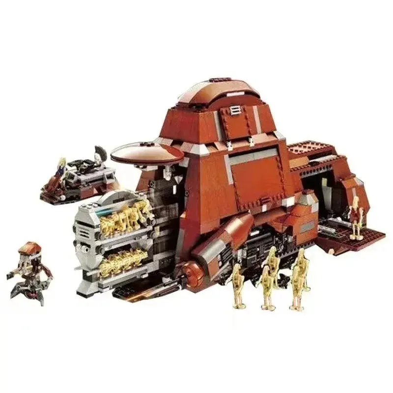 Military Vehicle Building Blocks, Sci-Fi Armor Style, Dual Layer Soldier Storage, Teenager Stress Relief Toy, Desktop Decor