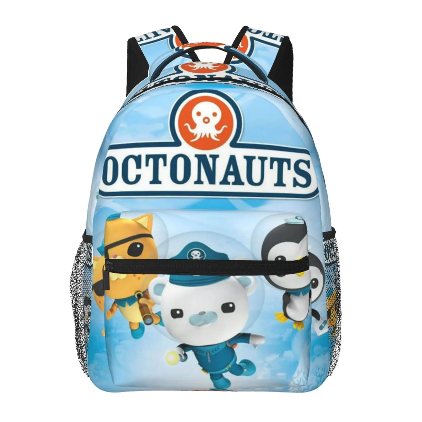Anime Octonauts Printed Backpack, Cute School bag for Girls Boys Teens, Cartoon Backpacks Kawaii Kids Lightweight backpack with adjustable straps Bookbag, Travel, School, College, Work, Backpack, Daily Use