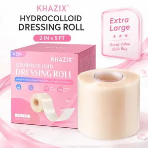 Hydrocolloid Dressing Roll, 5cm X 150cm Waterproof Blister Tape, Adhesive Skin Protection Patch for Heel, Finger, Acne, Friction, Shoe Rubbing