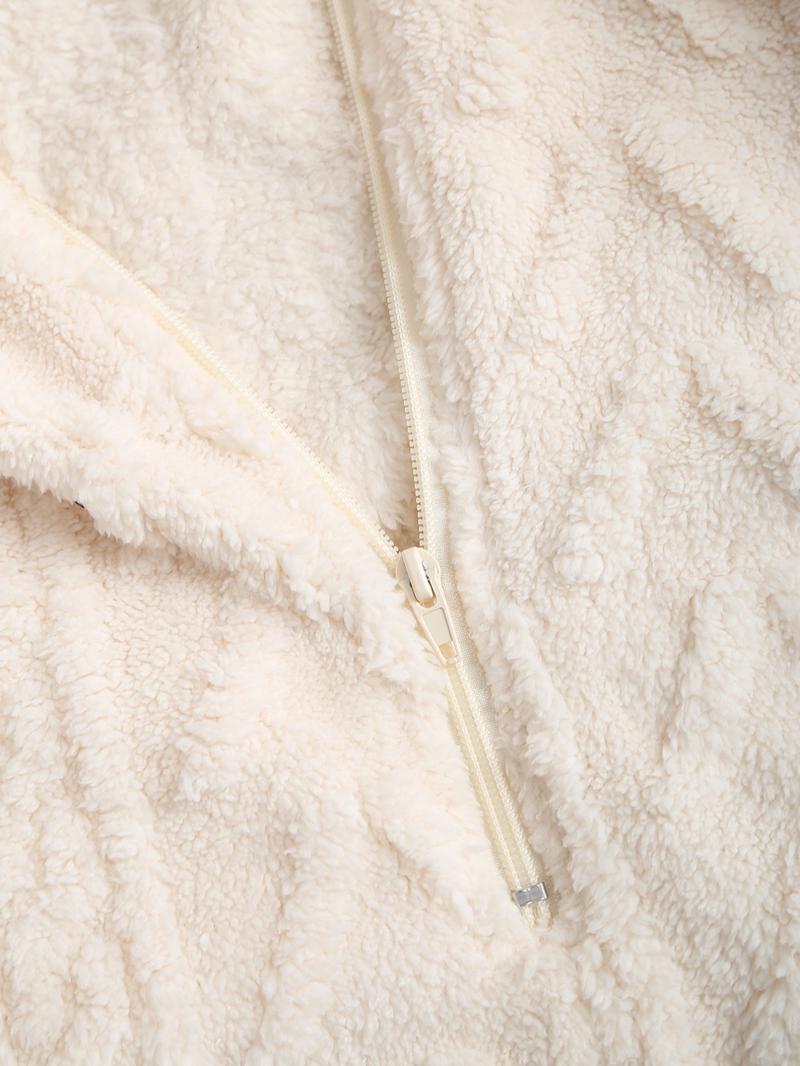 Elegant Women's Solid Color Wool Hooded Long Sleeve Deep V Sexy Jumpsuit, Slim-Fit Contemporary Style for All Seasons