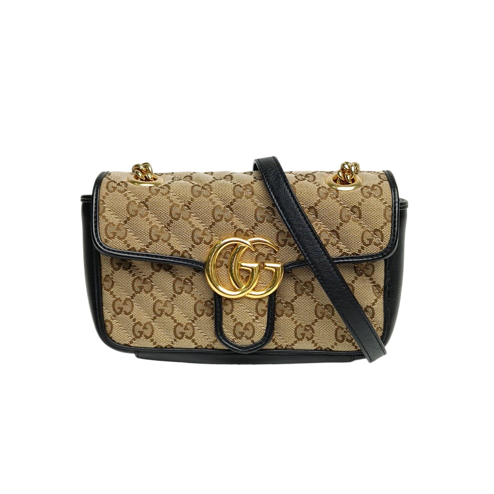 Pre-owned GUCCI 【Diz】P216448038GUCCI GG Marmont Shoulder Bag Mini 22