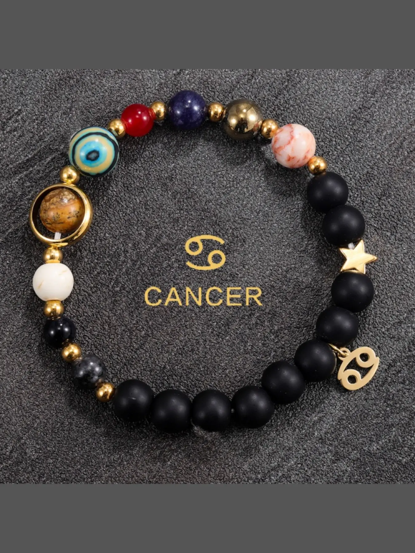 Lucky Bracelet, Zodiac Hand Chain, Gift for Friends and Family, Fashion Daily Accessory, 1pc Lucky Hand Strand, Stylish Jewelry, Beaded Bracelet
