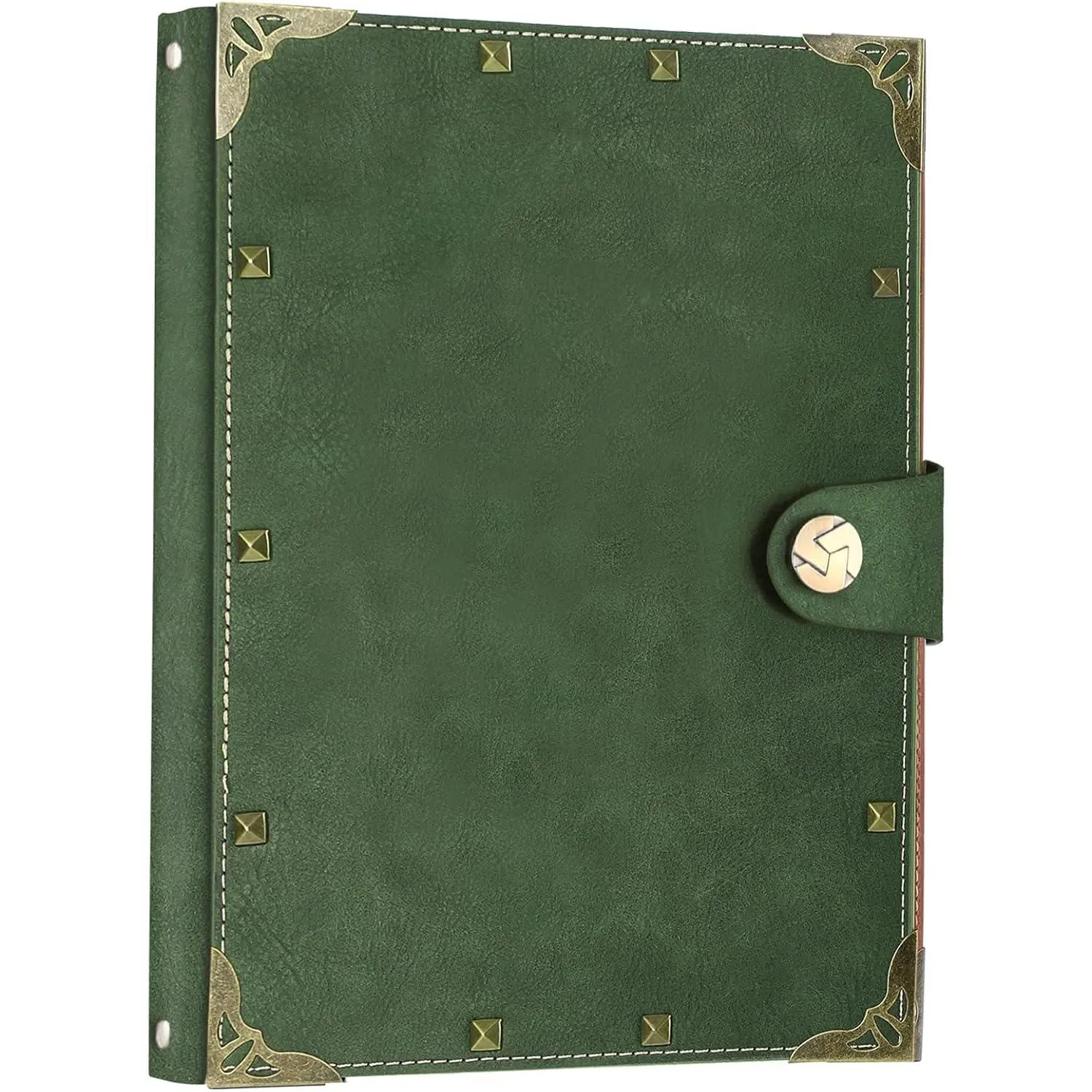SEEHAN A5 Binder Blank Journal Leather Notebook Refillable A5 Journals for Writing Drawing 200 Pages, Sketch Book Travel Journal for Girls Womens Mens