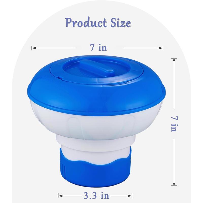 2 count Pool Chlorine Floater for 4 count 3" CHL orine Tablets, 7" Collapsible Chlorine Floater, Optimal Pool Chlorinator
