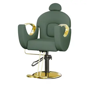 Garvee Professional Reclining Salon Barber Chair, 360° Swivel Hydraulic Hair Salon Chair for Hair Stylist with Heavy Duty Pump, High-Density Cushion, Adjustable Height Barber Chairs for Barbershop Spa & Home