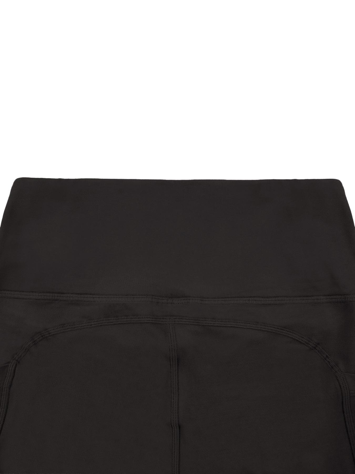 High Waist Pocket Women's Sporty Tight Pants, Solid Color Versatile Fitness Base Layer Yoga Pants, Comfortable Workout Leggings, Gym Fitness Leggings