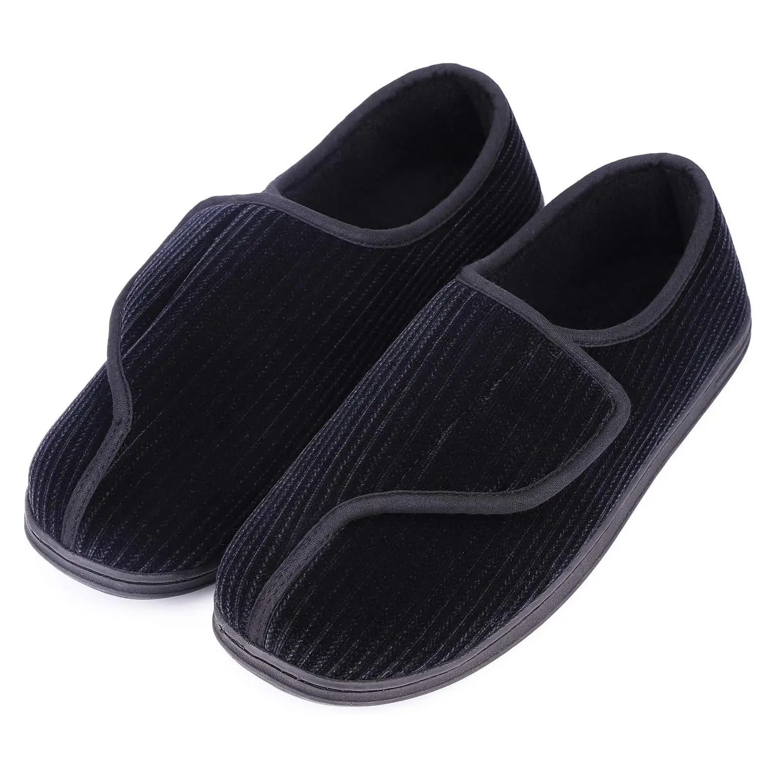 Men's Diabetic Slippers with Memory Foam - Warm Plush Fleece House Shoes for Arthritis, Edema & Swollen FeetGift