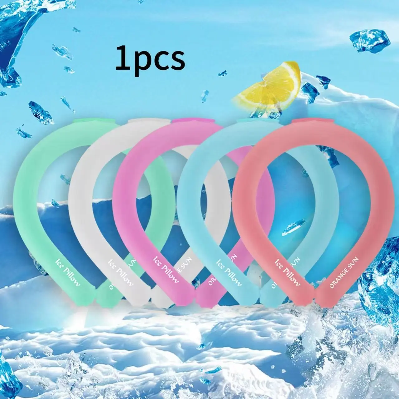 Ice Cool Neck Band for Summer, Cooling Ice Necklace, Refreshing Neck Cooler, Neck Ice Pack, 1 Piece, Perfect for Hot Weather Relief