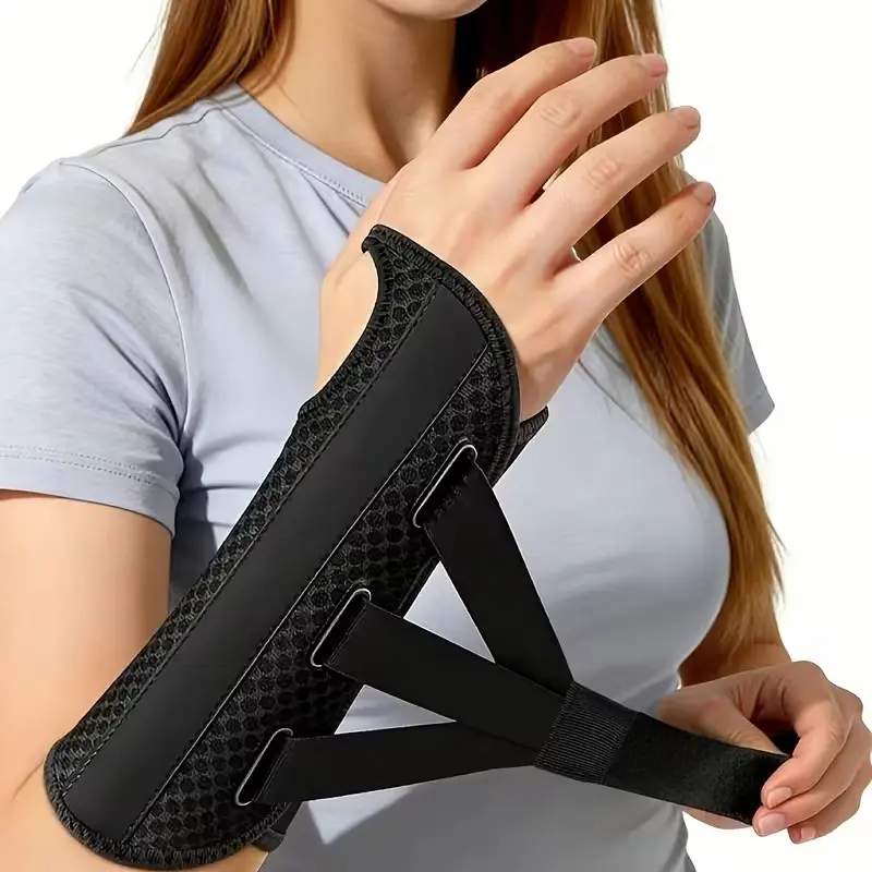 Ergonomic Wrist Support Bracelet, Lightweight Breathable Adjustable Strap, Unisex Design for Computer Use, Sleep & Daily Activities