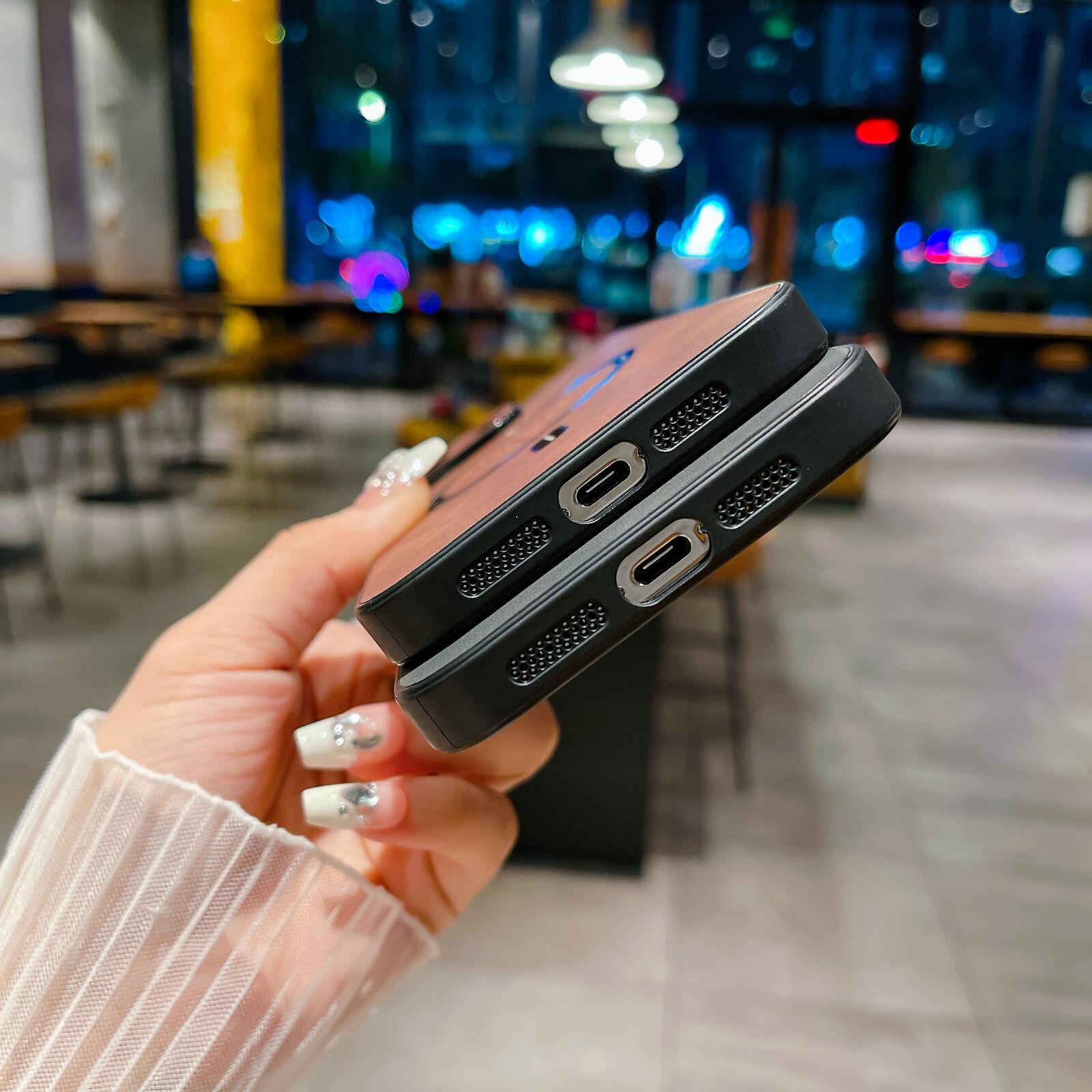 OREKROY Elk Deer Design PU Leather Phone Case For iPhone 17 16 15 14 13 12 Pro Max Shockproof Magnetic Bumper Case Compatible with Mag Safe Wireless Charging Anti-Scratch Camera Protection