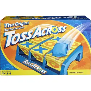 Toss Across Game, Beanbag Tic Tac Toe for 2 to 4 Players Ages 5 Years and Older