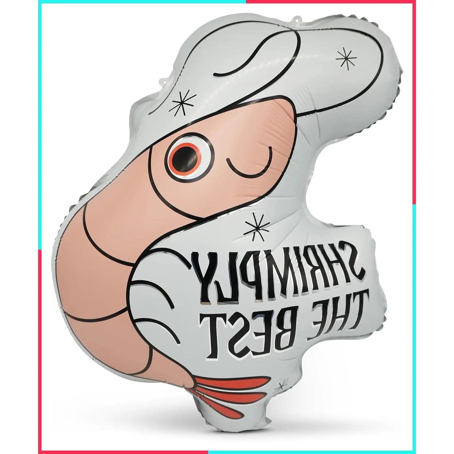 XL Foil Balloons (2 Pack) – Shrimply the Best, Cute Shrimp Party Decor, Funny Gag Gift Balloon