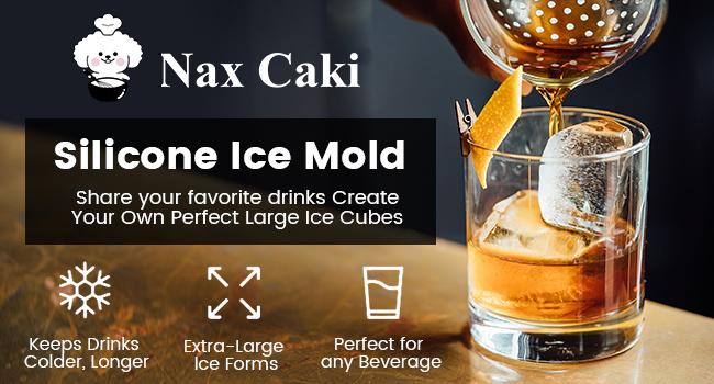 Large Ice Cube Molds Tray with Lid, Stackable Big Silicone Square Ice Cube Mold for Whiskey Cocktails Bourbon Soups Frozen Treats, Whiskey Gifts for Men from Daughter Wife Son Kids