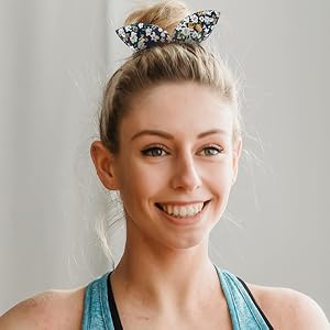 4Pcs Women's Korean Magic Cute Rabbit Bunny Ear Sponge Hair Styling Tools Polka Dot Bow Bun Maker Curler Twist for Ponytail