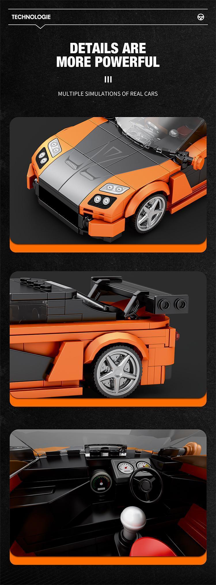 367PCS RX7 Sports Car Building Block Creative City Vehicle Classic Car Model Bricks Desktop Display Toys For Kids Holiday Gifts 367PCS RX7 Sports Car Building Block Creative City Vehicle Classic Car Model Bricks Desktop Display Toys For Kids Holiday Gifts