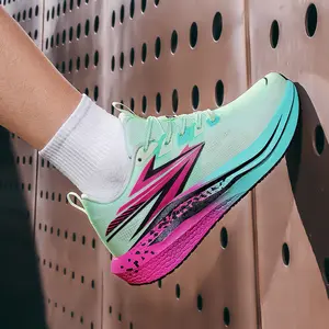 BDHJYDB New Men's Lightweight Carbon Standard Running Shoes, Mesh Breathable Shock-Absorbing Rebound Anti-Slip Wear-Resistant Sneakers, Lightweight Running Shoes, Shock-Absorbing Anti-Slip Wear-Resistant Marathon Training Shoes