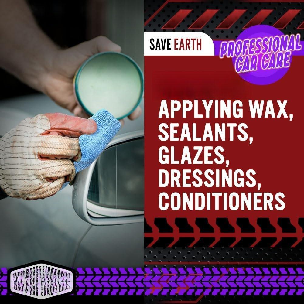 Microfiber Applicator Pad-8Pack,  Wash Sponge,  Microfiber Sponge and Cleaning Pads,  for Effortless Wax, Sealant, and Conditioner Application - Blue