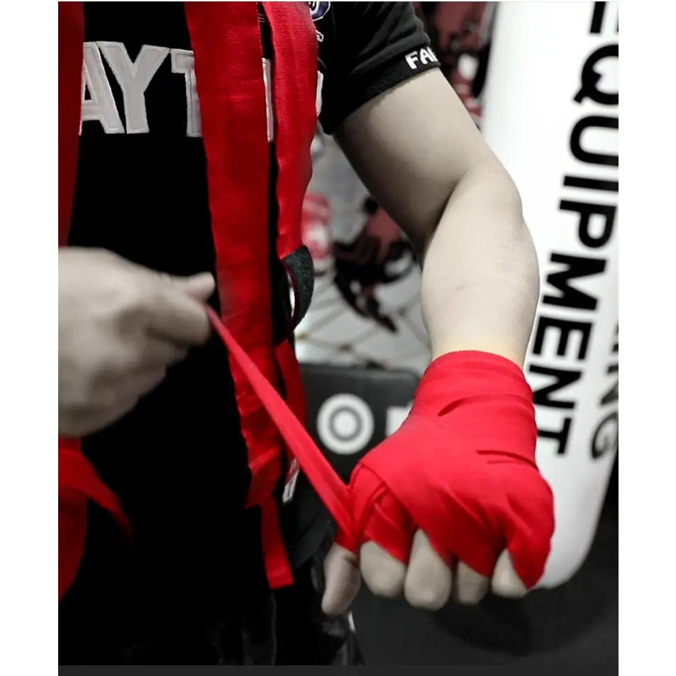 5m Elastic Boxing Hand Wraps with Wide Velcro Closure for Training and Sparring