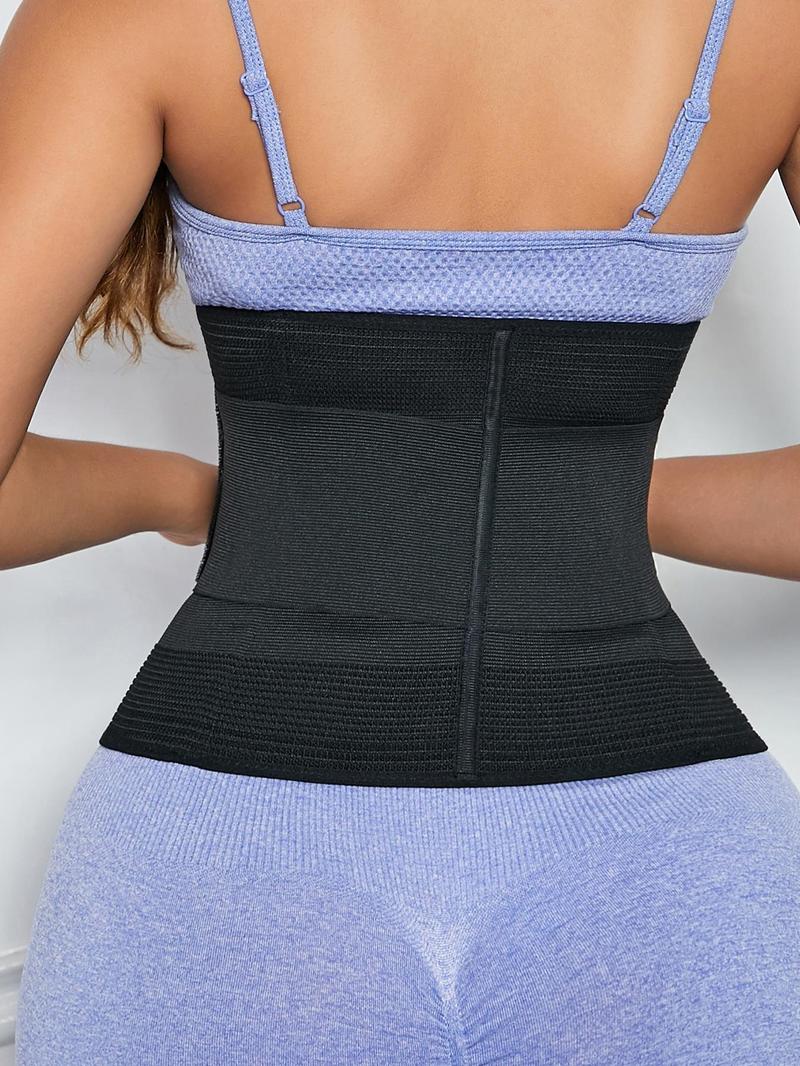 Women's Adjustable Hook & Eye Waist Trainer, Basic Solid Color Tummy Control Shaper for Daily Use, Back To School Fall Wear, Waist Cincher for Women, 2000s Wear Wear Para Brunch