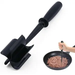 2Pcs Meat Chopper with 5 Curve Blades, Heat-Resistant Non-Stick Kitchen Utensil for Efficient Ground Beef Smashing, Tomato Preparation & Convenient Hamburger Making, Tomatoes, Convenience