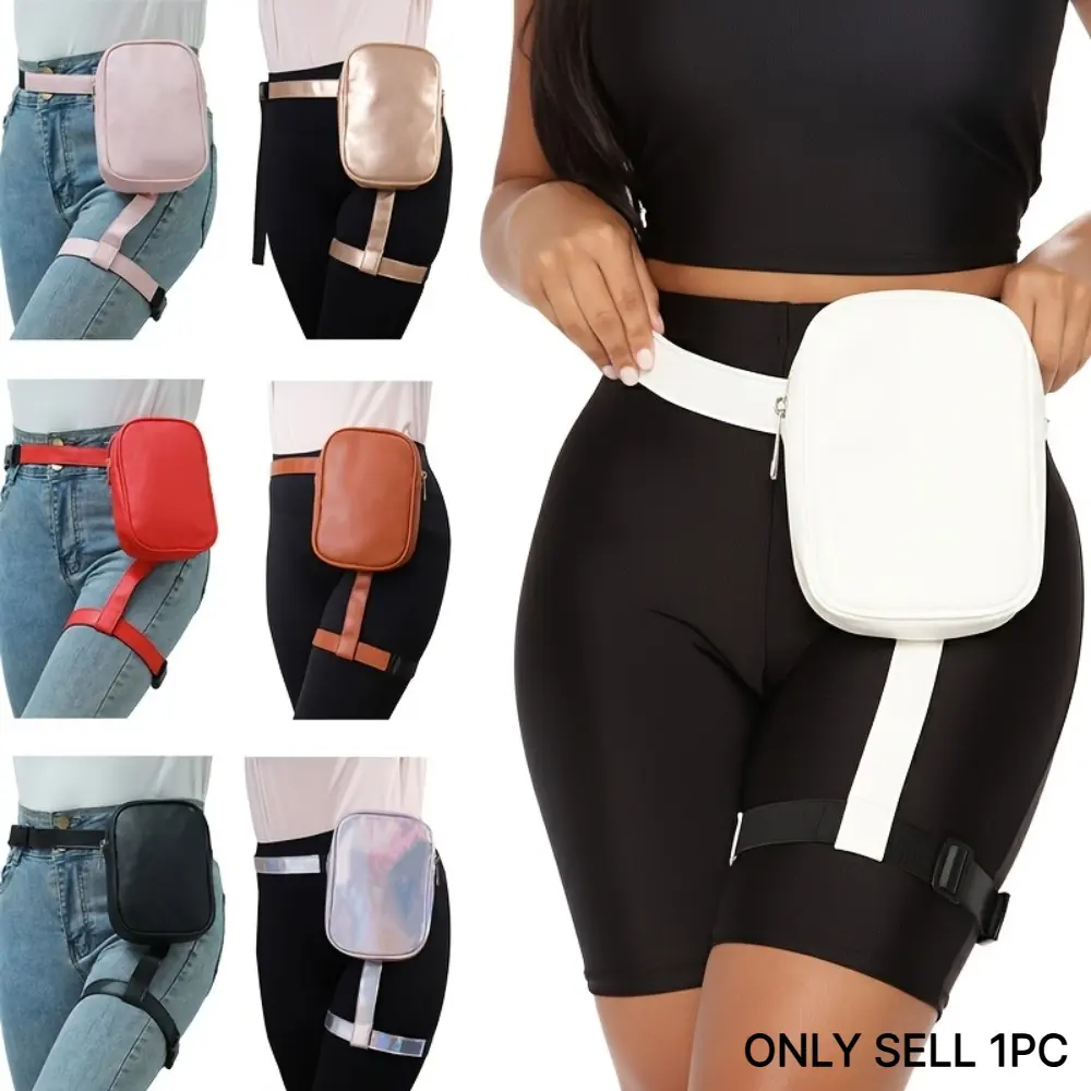 Womens Drop Leg Bag with Leg Strap Leather Thigh Bag for Motorcycle Costume Accessories Fashion Fanny Belt Pouch Fanny Packs Fashion Waist Packs Versatile Bum Bag Waist Bags