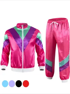 Disco Cosplay Costumes Suitable for Boys Aged 14 and Above in The 1970s Included Sequined Shirts and Bell Bottoms, Ballroom Hip-hop Dance Costumes